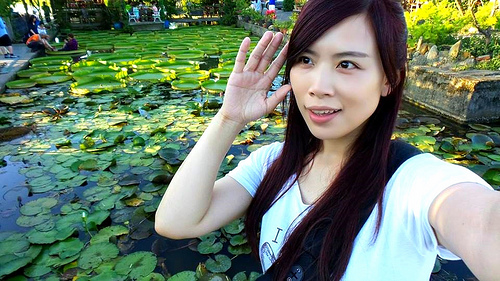 康莊蓮園：【桃園景點】康莊蓮園~乘坐百來斤的大王蓮