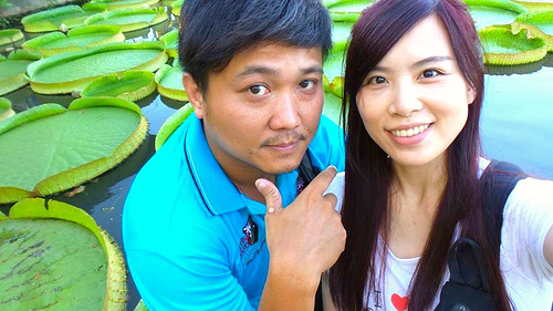 康莊蓮園：【桃園景點】康莊蓮園~乘坐百來斤的大王蓮