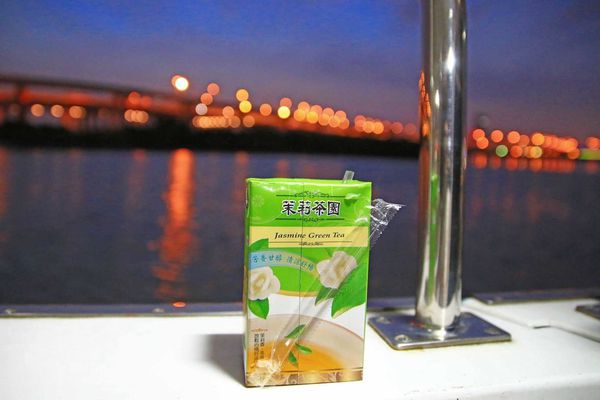 【台北旅遊】水上巴士夏季限定新店溪夜航-倒映在河中的水光雲影