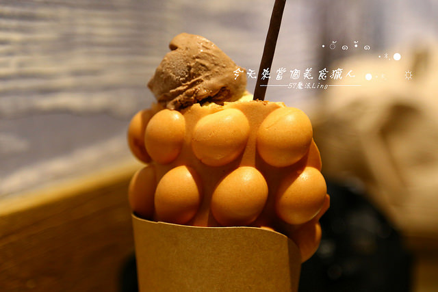 Senza Fine 夏妃創意餐飲：[台中♥逢甲夜市]Senza Fine 夏妃創意餐飲。雞蛋仔*手工義式冰淇淋(愛評體驗團)