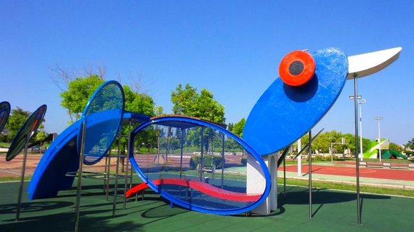 南故宮235新樂園:【嘉義景點】235新樂園~哇~可愛動物找童心,黑琵滑梯&諸羅蛙堡及藍腹鷴之家遊樂設施,三種保育類生物一次樂遊玩個夠