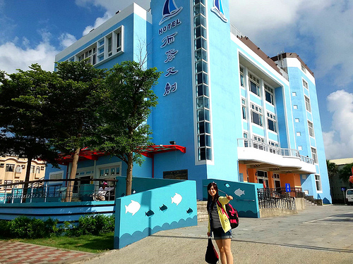 布袋文創HOTEL海漾行館：【嘉義景點】布袋文創HOTEL海漾行館~來抓巨型大螃蟹