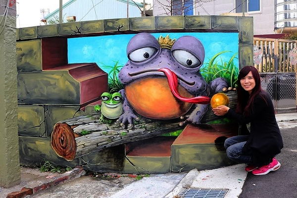 九房童話世界3D彩繪村:【台中景點】『台中石岡九房里童話世界3D彩繪』-又多了一個可以盡情拍照的景點囉”笑”果十足,一起融入石岡九房童話世界的3D彩繪世界裡吧