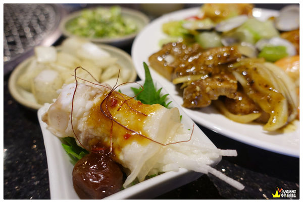 五花肉包山藥-台中燒烤吃到飽推薦