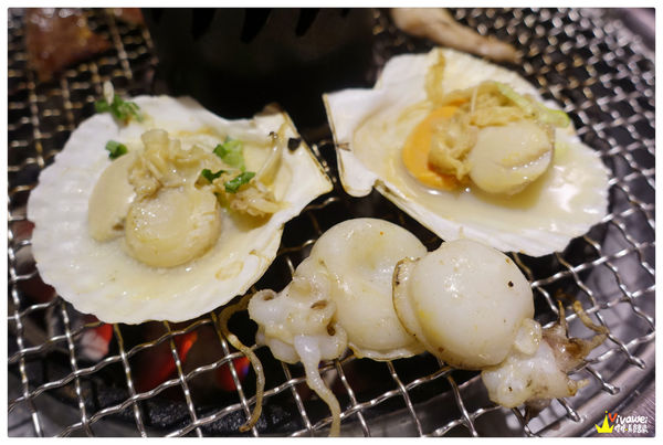 軟絲與扇貝-台中燒烤吃到飽推薦