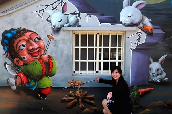 雲林四湖箔子寮神仙3D彩繪：【雲林景點】雲林彩繪新亮點~四湖箔子寮神仙3D彩繪