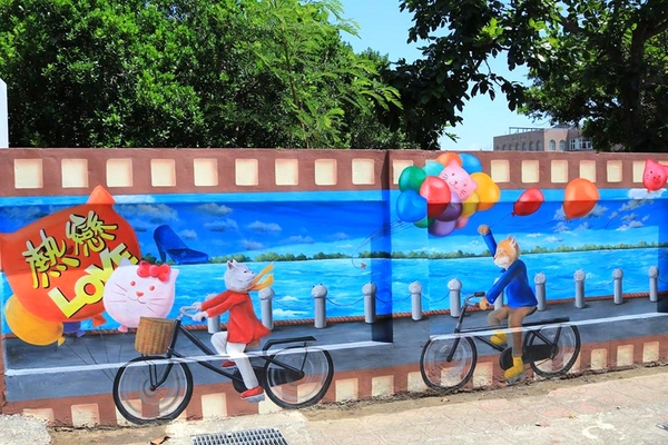 嘉義布新國小喵星人愛情故事彩繪牆：【嘉義景點】喵星人來勢洶洶大舉入侵嘉義布新國小!!首波浪漫故事席捲而來