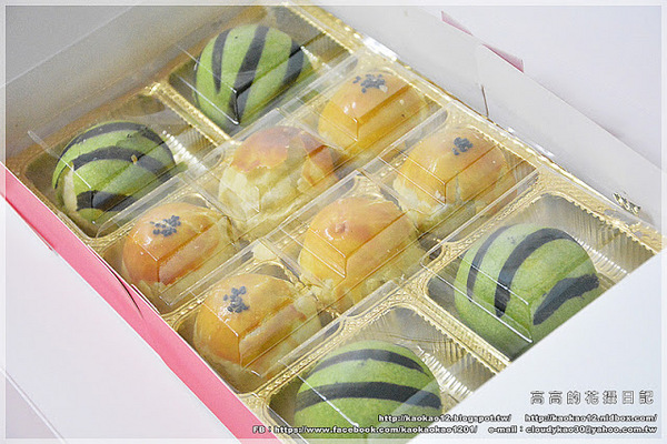 麵包花園烘焙坊:【宅配】高雄 麵包花園烘焙坊《團購中秋禮盒系列》西瓜月餅蛋黃酥 柳柳球果凍