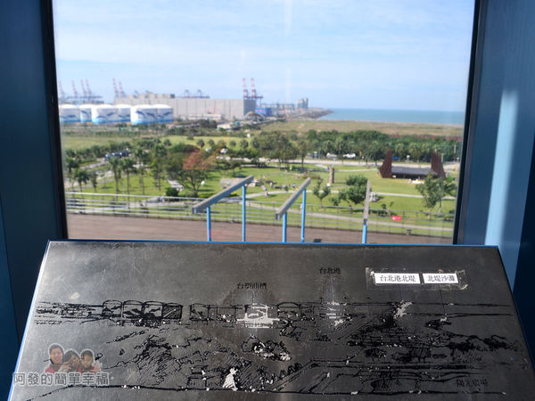 十三行博物館38-階梯上窗外的景色