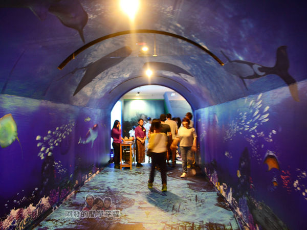 十三行博物館07-海中奧秘特展-有如走入海中隧道