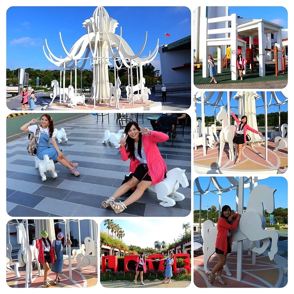 泰安服務區:【苗栗景點】IG的新熱門打卡景點~泰安服務區休息站/超夢幻的旋轉木馬不旋轉及浪漫的粉紅色LOVE裝置藝術以及巨型書桌椅