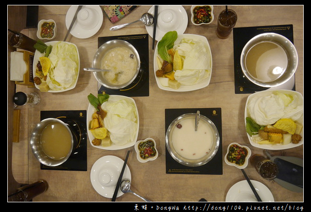 【台北食記】台北火鍋|金華火腿加馬來西亞白胡椒的老火湯|品湯。白色麻辣鍋專賣店
