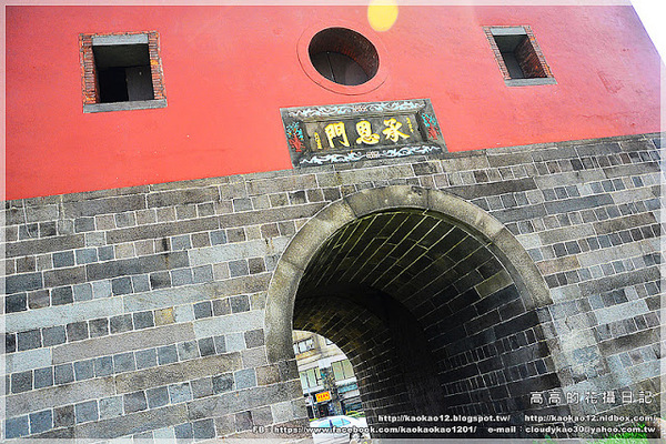 北門:【臺北】中正區。臺北府城門-北門(承恩門)