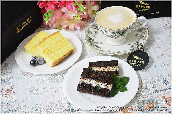 黑天使的禮物:【宅配】黑天使的禮物《檸檬鐵塔乳酪 & 深黑白巧克力》