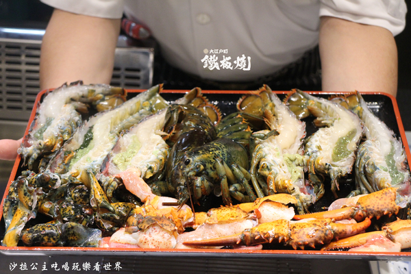 大江戶町活海鮮鐵板燒:台中小三井『大江戶町活海鮮鐵板燒』超高CP值美食/漁市鐵板燒