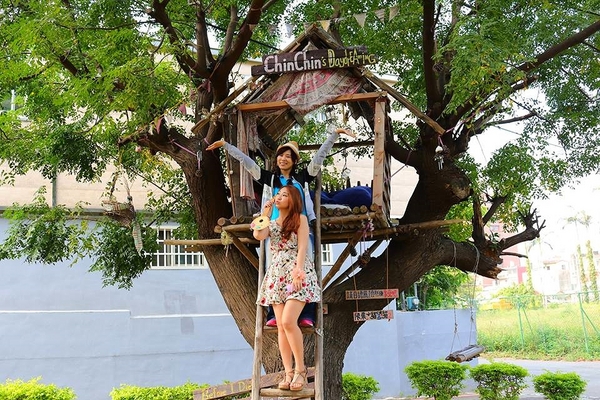 晴心樹屋：【新竹景點】戰車公園內的晴心樹屋~IG熱門打卡景點小小的祕密基地，真的小小的，千萬不要來喔^^