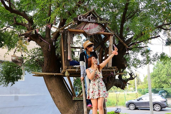 晴心樹屋：【新竹景點】戰車公園內的晴心樹屋~IG熱門打卡景點小小的祕密基地，真的小小的，千萬不要來喔^^