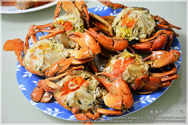 中樺水產行:【高雄】三民區。中樺水產行《超級爆蛋蛋的紅蟳!》