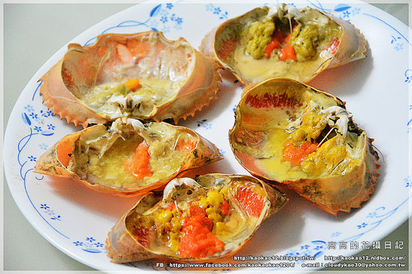 中樺水產行:【高雄】三民區。中樺水產行《超級爆蛋蛋的紅蟳!》