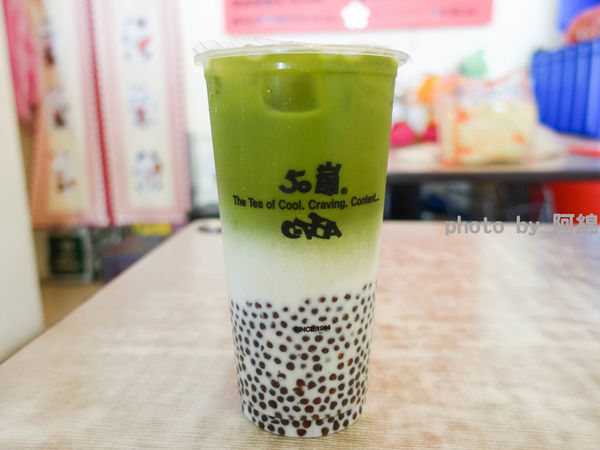 【桃園飲料】50嵐-超夯漸層抹茶拿鐵.抹茶/抹茶拿鐵/IG打卡/桃園抹茶飲料/桃園飲料美食小吃