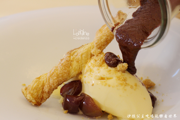 L’origine by La Credenza:南港米其林料理『L’origine by La Credenza』兔肉沙拉/哇沙米燉飯