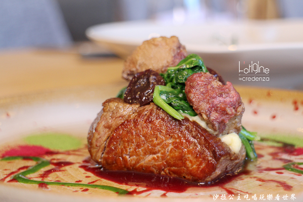 L’origine by La Credenza:南港米其林料理『L’origine by La Credenza』兔肉沙拉/哇沙米燉飯