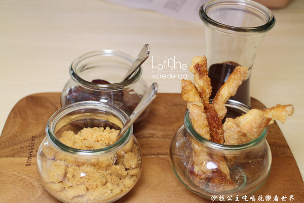 L’origine by La Credenza:南港米其林料理『L’origine by La Credenza』兔肉沙拉/哇沙米燉飯