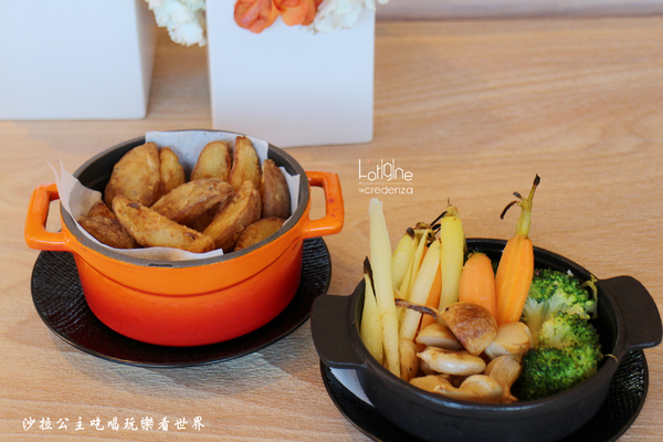 L’origine by La Credenza:南港米其林料理『L’origine by La Credenza』兔肉沙拉/哇沙米燉飯