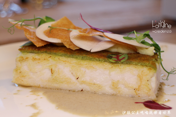 L’origine by La Credenza:南港米其林料理『L’origine by La Credenza』兔肉沙拉/哇沙米燉飯