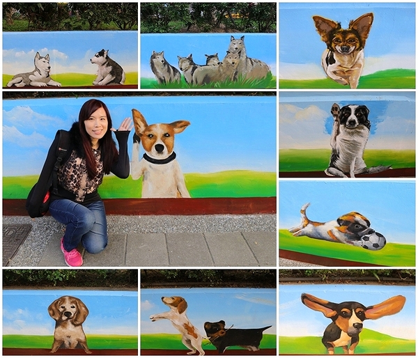 板橋永安公園動物彩繪牆：【新北市景點】搶先曝光!!板橋也有新的彩繪牆了耶~因為這個新的動物彩繪牆充滿逗趣，也讓永安公園更增添了熱鬧非凡的氣氛