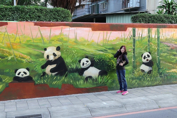 板橋永安公園動物彩繪牆：【新北市景點】搶先曝光!!板橋也有新的彩繪牆了耶~因為這個新的動物彩繪牆充滿逗趣，也讓永安公園更增添了熱鬧非凡的氣氛