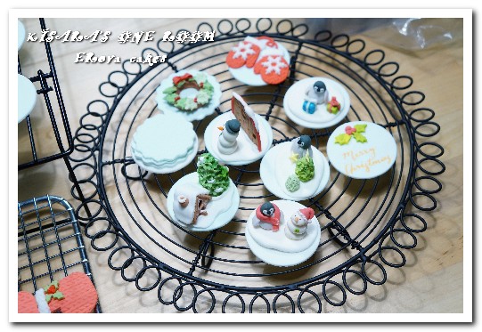 ERova cakes：聖誕節甜點禮盒．作工精細又美味的翻糖手工杯子蛋糕──ERova cakes