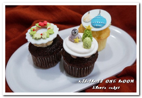 ERova cakes：聖誕節甜點禮盒．作工精細又美味的翻糖手工杯子蛋糕──ERova cakes