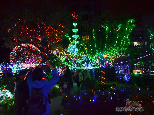 福興里聖誕公園03-公園中心的燈海