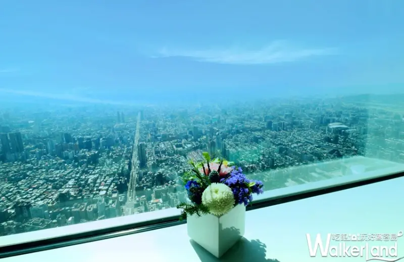 台北101頂樓有著極致景觀。