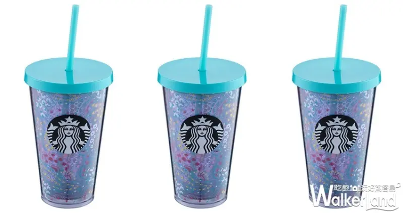土耳其藍「星巴克xVera Bradley」聯名杯 / WalkerLand窩客島整理提供 未經許可不可轉載