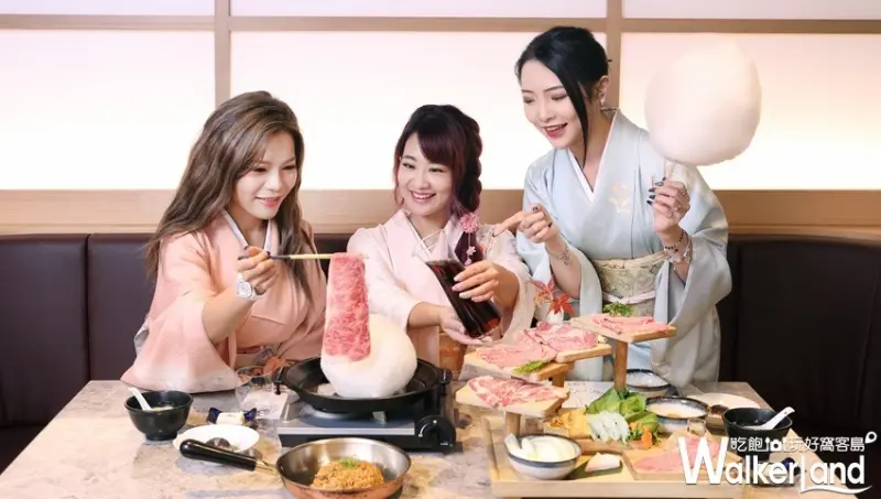 樂軒松阪亭「棉花糖和牛壽喜燒」 / WalkerLand窩客島整理提供 未經許可不可轉載