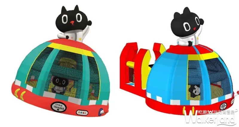 KURORO宇宙喵氣墊樂園 / WalkerLand窩客島整理提供 未經許可，不得轉載