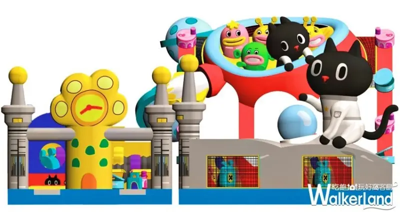 KURORO宇宙喵氣墊樂園 / WalkerLand窩客島整理提供 未經許可，不得轉載