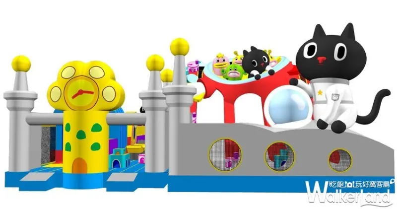 KURORO宇宙喵氣墊樂園 / WalkerLand窩客島整理提供 未經許可，不得轉載