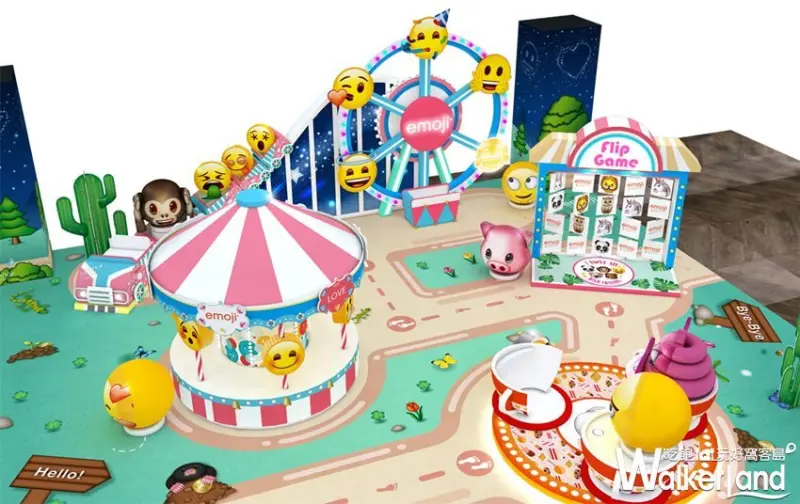 桃園台茂「emoji夏日遊樂園」 / WalkerLand窩客島整理提供 未經許可不可轉載