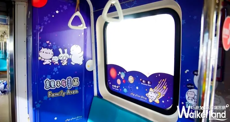 北捷「2019夏夜星空號」麻吉貓彩繪列車 / WalkerLand窩客島整理提供 未經許可不可轉載
