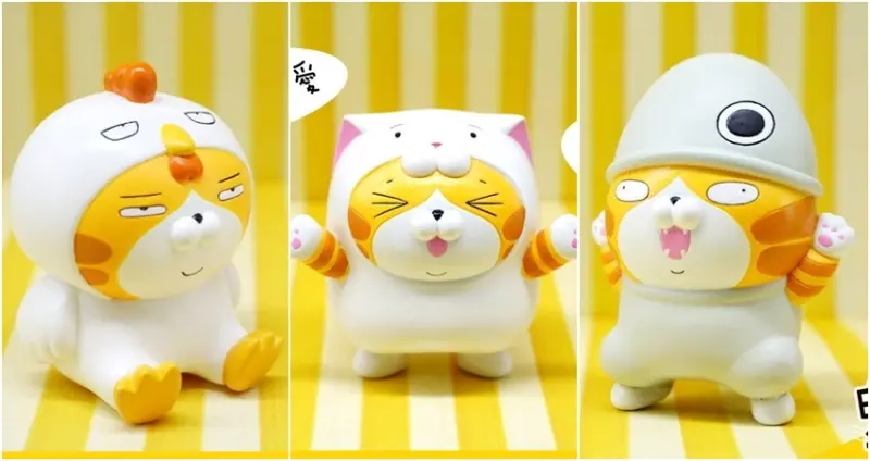 白爛貓扭蛋公仔「白爛貓變裝派對」 / WalkerLand窩客島整理提供 未經許可不可轉載