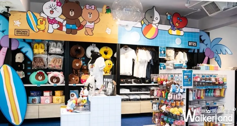LINE FRIENDS夏日快閃店 / WalkerLand窩客島整理提供 未經許可不可轉載