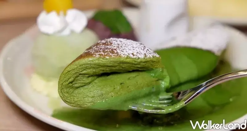 屋莎鬆餅屋 抹茶鬆餅 / WalkerLand窩客島整理提供 未經許可不可轉載