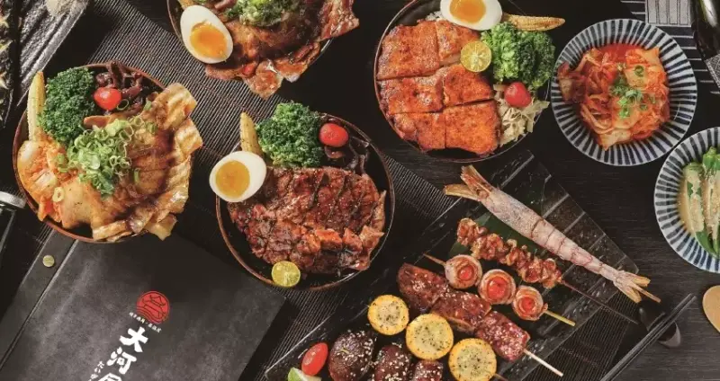 下班衝一波！放鬆小酌首選「大河屋」，超高CP值浮誇燒肉與澎湃海味，微風南山週年慶首推限定優惠，不囉唆下班直接約起來。