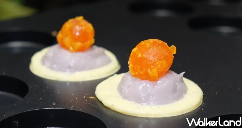 中壢馬祖新村（遠百信義店)美食「大甲芋泥鹹蛋黃」 / WalkerLand窩客島整理提供 未經許可不可轉載