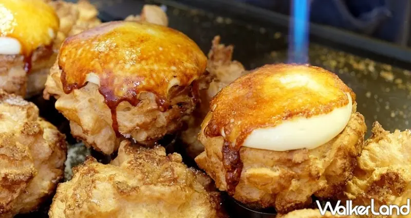 新竹甜點手搖飲「舒油頭 X KACHI火焰炙燒泡芙」 / WalkerLand窩客島整理提供 未經許可不可轉載