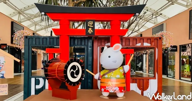 林口人走春就到三井Outlet！超有FU「扇之光廊、日式燈籠座」免費讓你打卡，35天快閃限定攻佔林口人的IG牆。