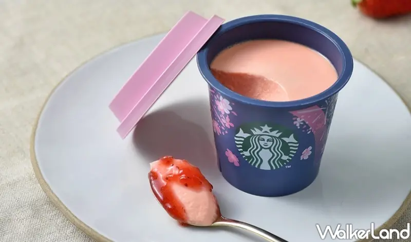 夜櫻星巴克草莓布丁 / WalkerLand窩客島整理提供 未經許可不可轉載